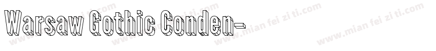 Warsaw Gothic Conden字体转换